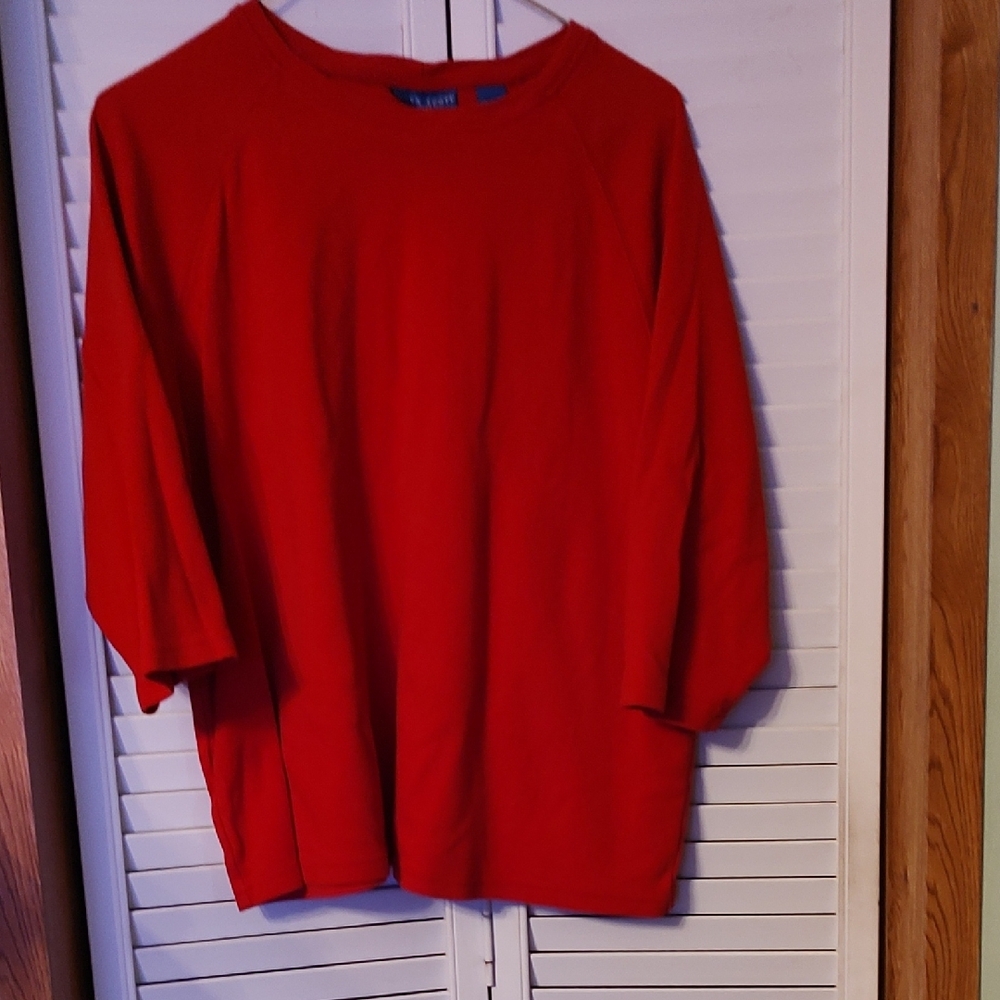 Karen Scott Bold Red Top